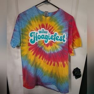 Wawa Hoagiefest T-shirt Tie Dye Size Large